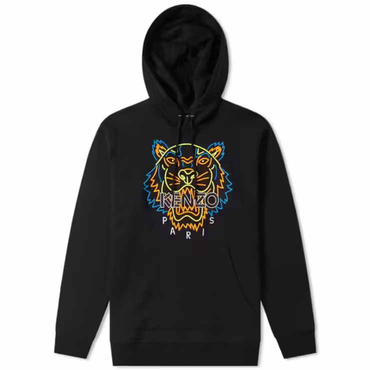 Kenzo Neon Tiger Hoody 'Black'