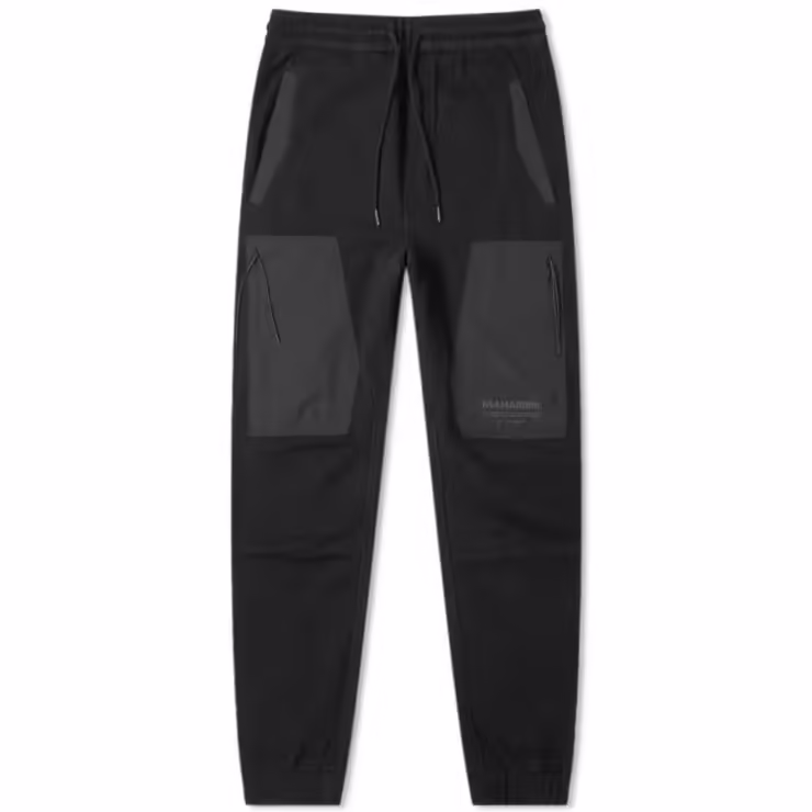 Maharishi Tech Cargo Sweatpants in Black