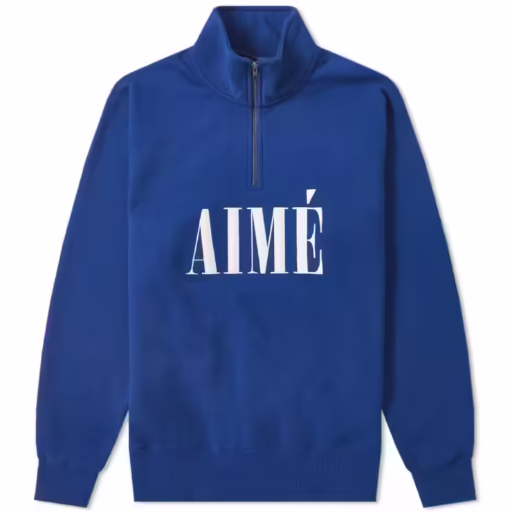 Aimé Leon Dore Quarter Zip Sweatshirt 'Blue'
