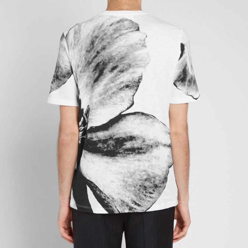 Neil Barrett Macro Floral T-Shirt 'White & Black' - MRSORTED