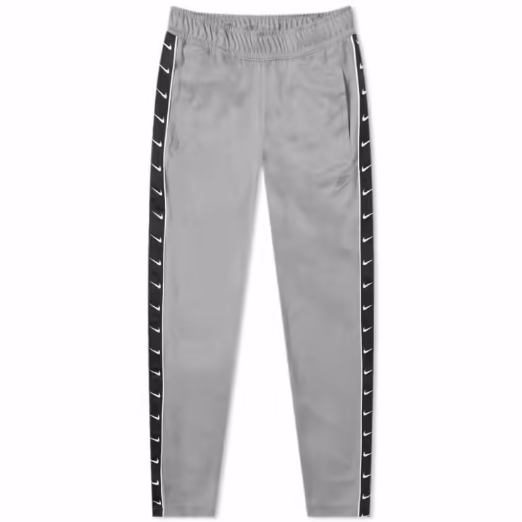 Nike Poly Trackpants 'Wolf Grey, Black & White'