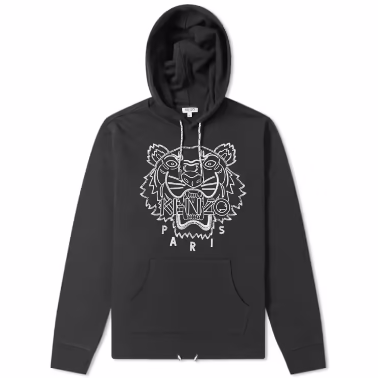 Kenzo Stitched Tiger Hoody 'Black'