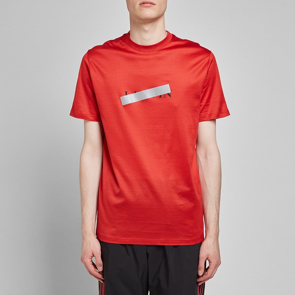 17 05 2019 lanvin barlogotee scarletred rmje0025a19 301 gh m1 jpg Lanvin Bar Logo T-Shirt in Scarlet Red