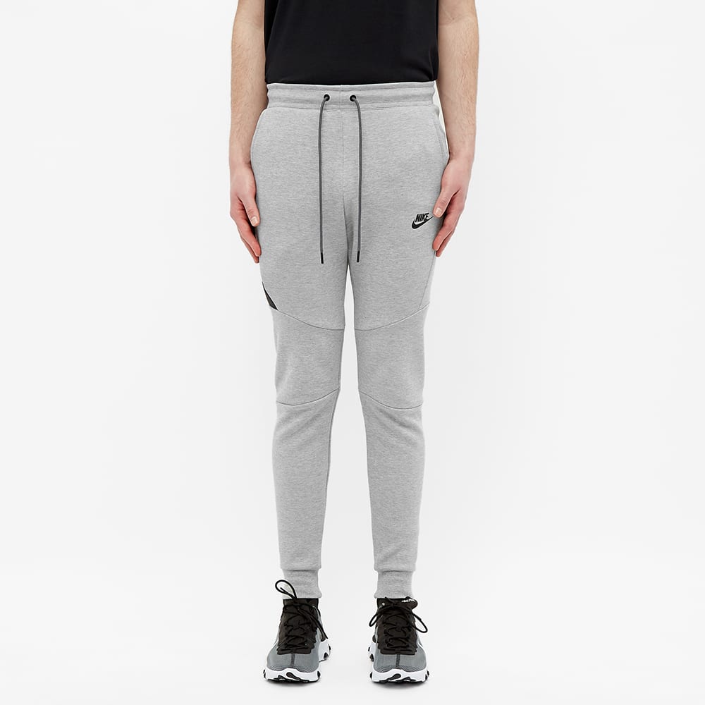 nike tech joggers grey and black