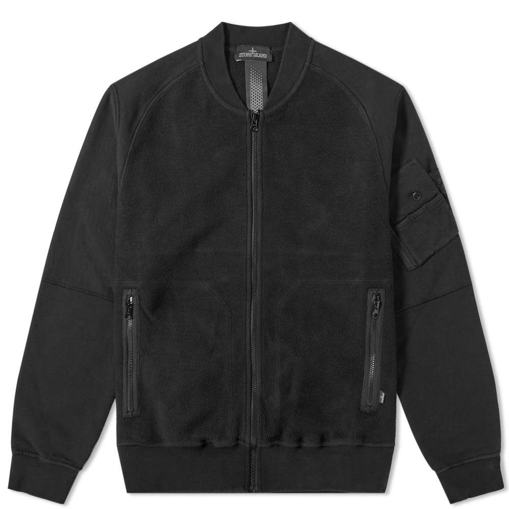 Stone island shop bomber jacket black