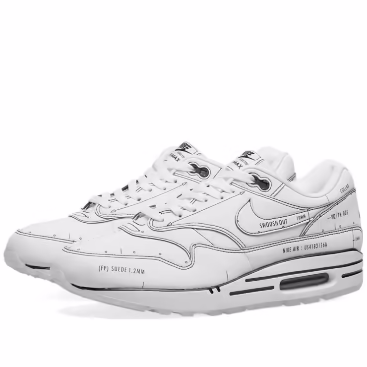 Nike Air Max 1 Sketch To Shelf White and Black
