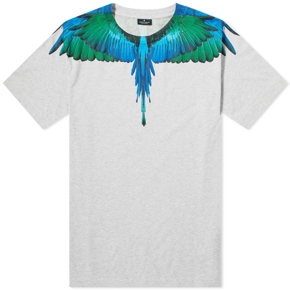 Marcelo Burlon Blue Wings T-Shirt 'Grey' | MRSORTED