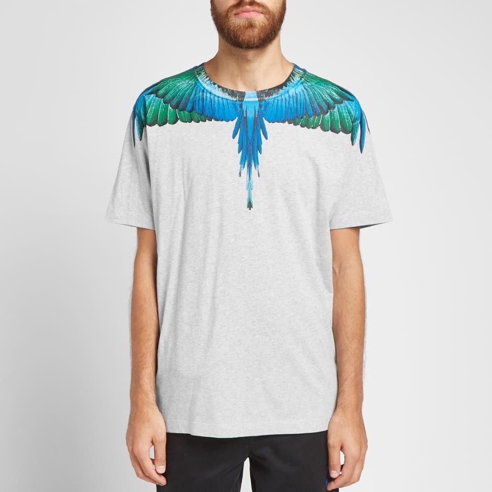 Marcelo Burlon Blue Wings T-Shirt 'Grey'