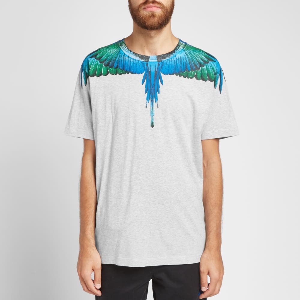 Marcelo Burlon Blue Wings T-Shirt 'Grey' | MRSORTED