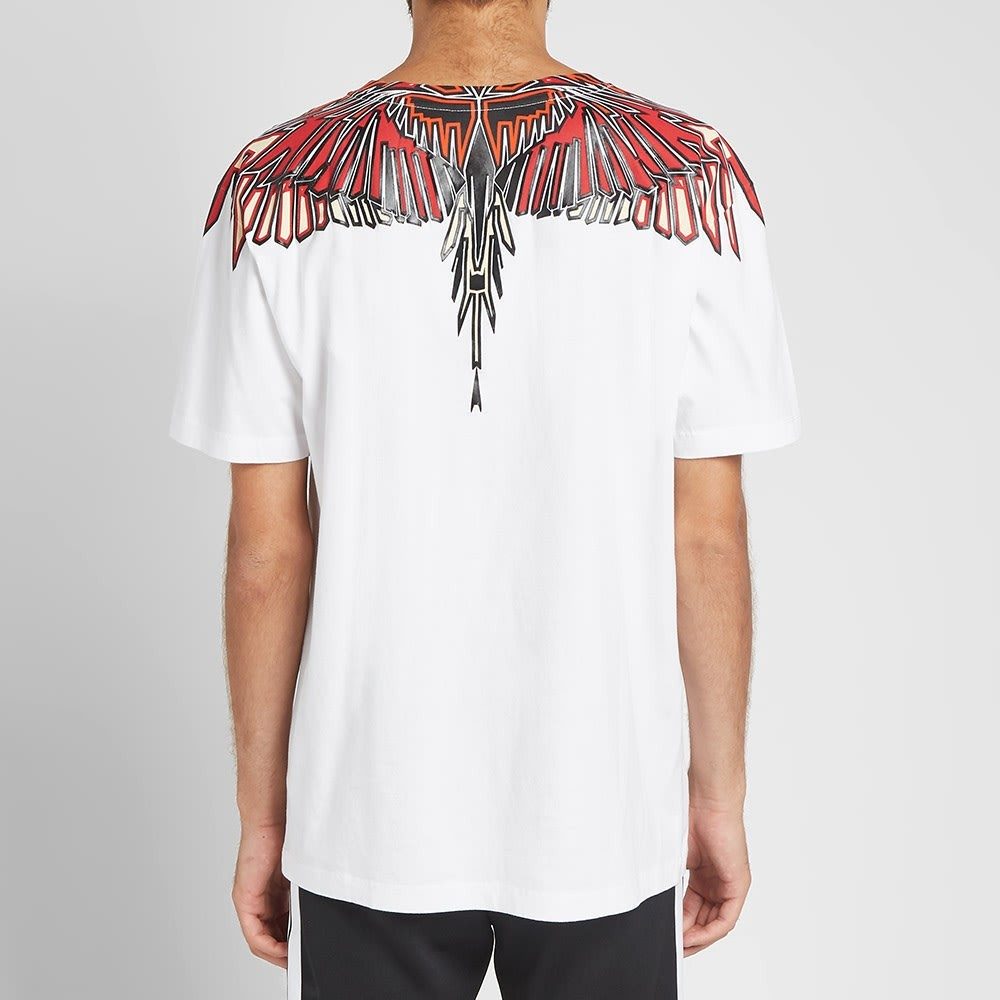 Marcelo Burlon Geometric Wings T-Shirt in White