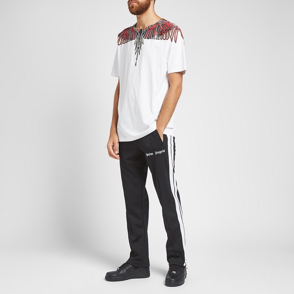 Marcelo Burlon Geometric Wings T-Shirt in White
