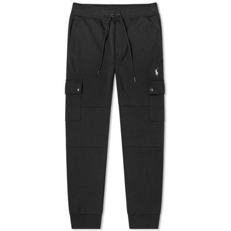 Polo Ralph Lauren Cargo Tech Fleece Pants 'Black' | MRSORTED