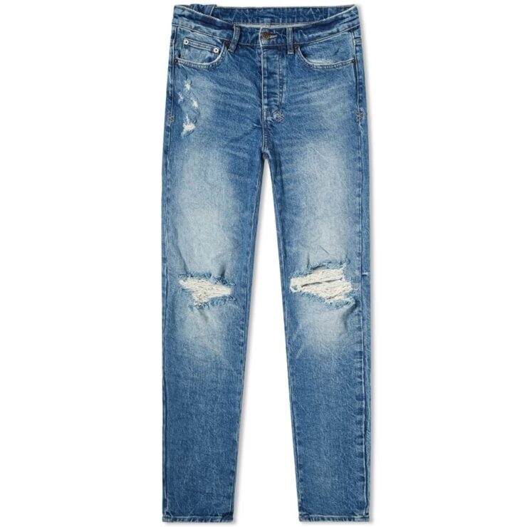 Ksubi Chitch Nostalgia Trashed Jeans 'Blue Denim' | MRSORTED