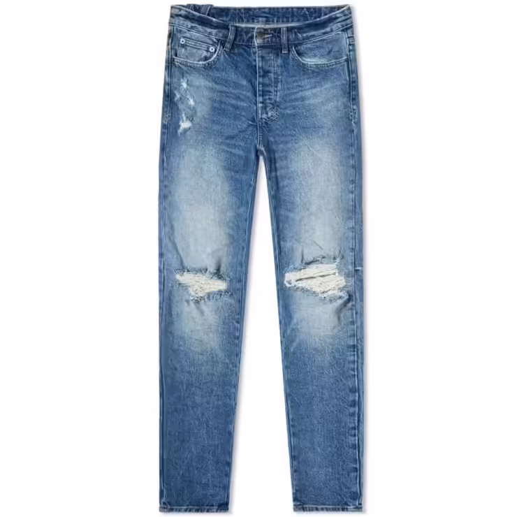 Ksubi Chitch Nostalgia Trashed Blue Denim
