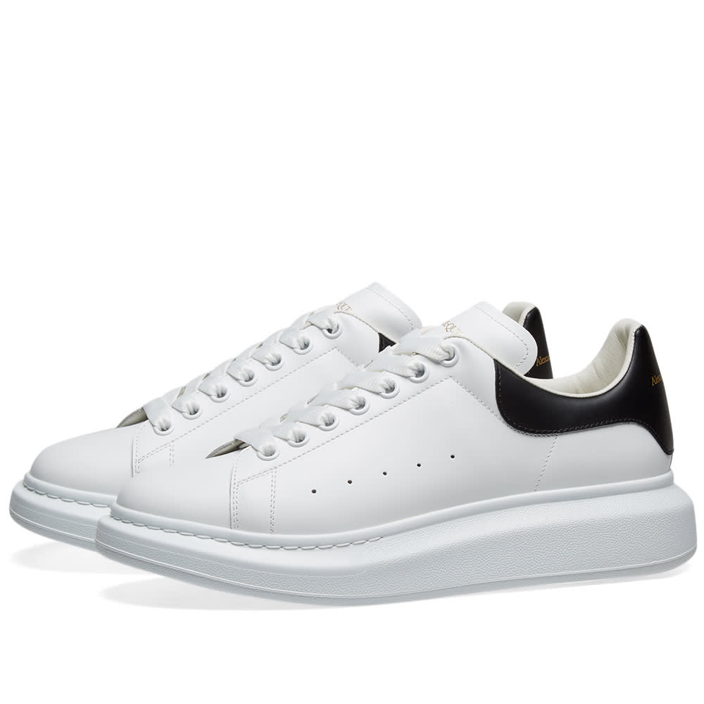alexander mcqueen white and black sneakers
