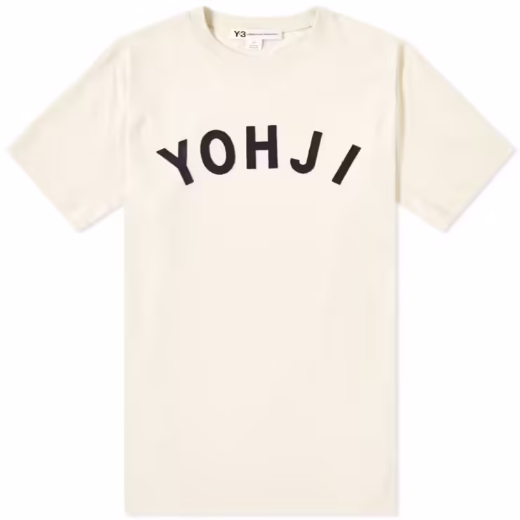 Y-3 Yohji Letters T-Shirt 'Ecru'