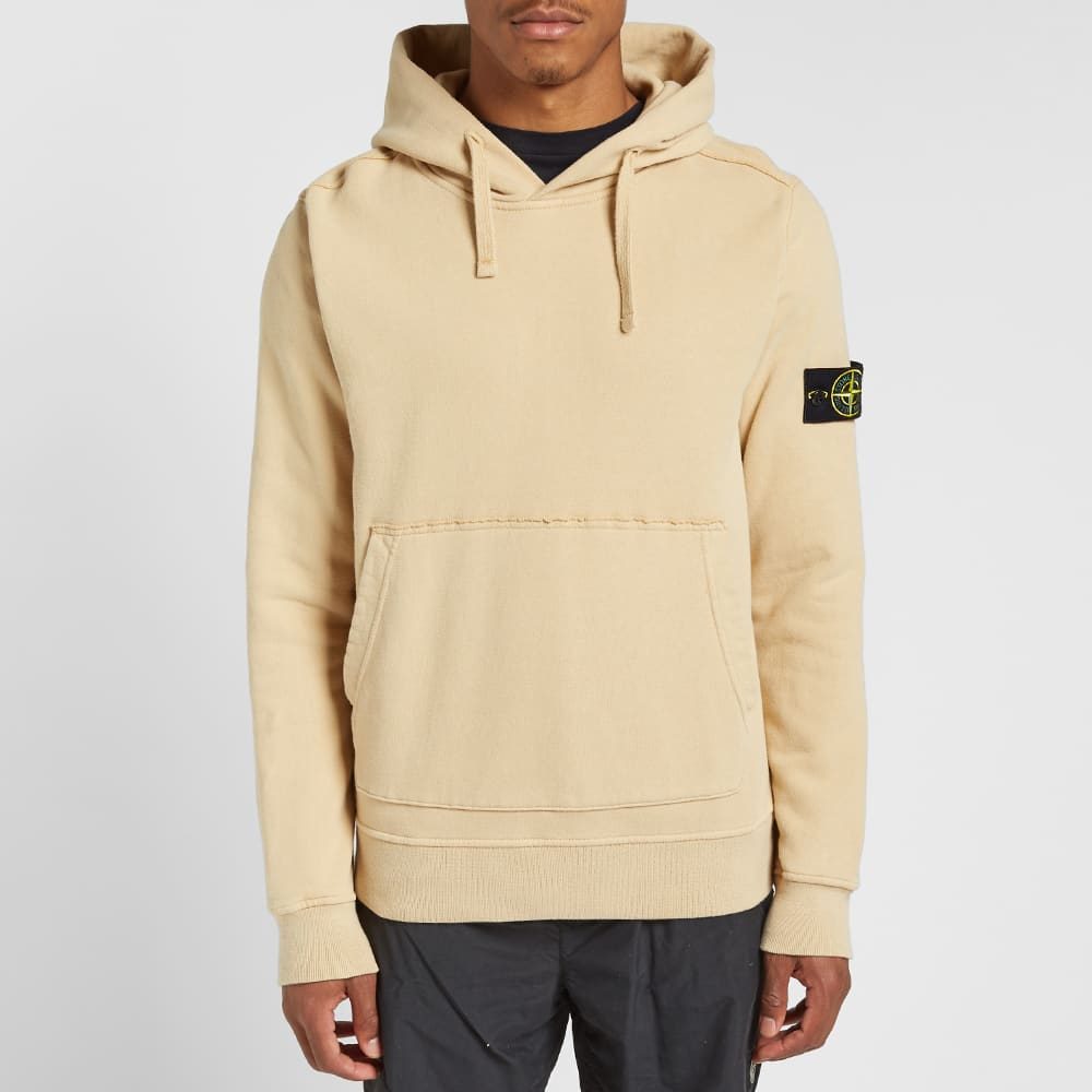 Stone Island Garment Dyed Hoody Ecru MRSORTED