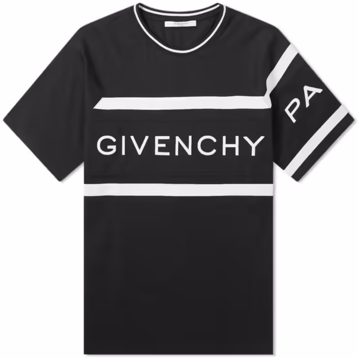 Givenchy Paris Logo T-Shirt in Black and White