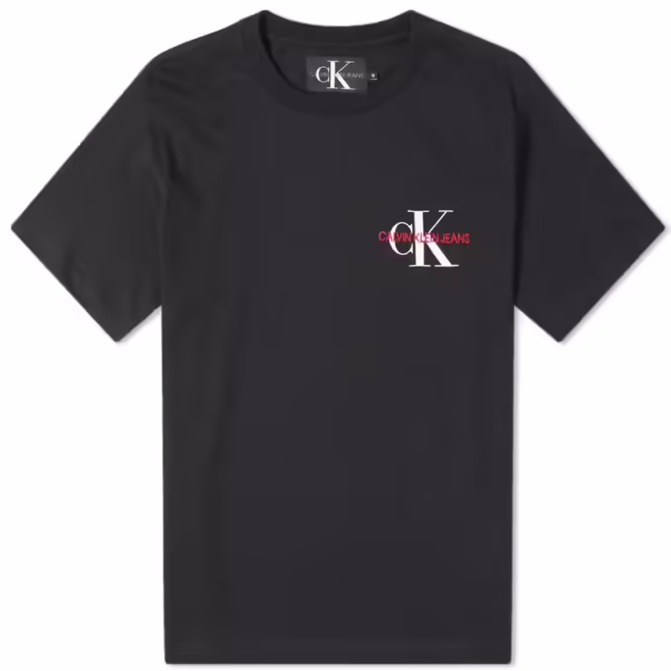 Calvin Klein Chest Logo T-Shirt in Black