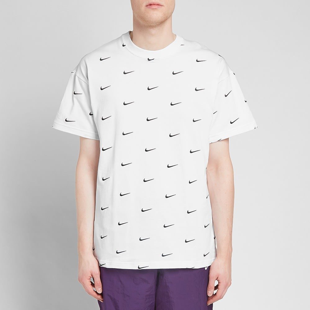Nike NRG Embroidered Swoosh T-Shirt in White
