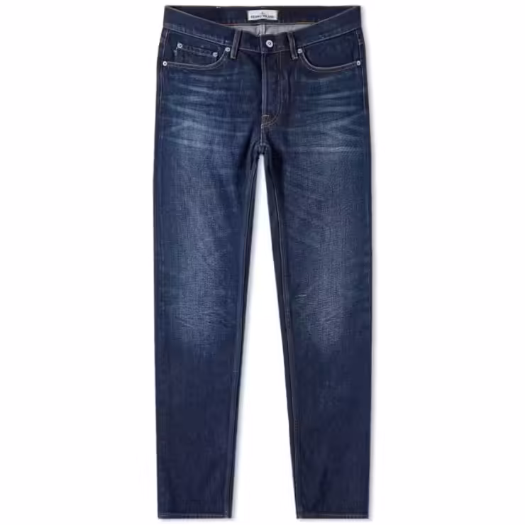 Stone Island Dark Blue Denim Slim Fit Jeans