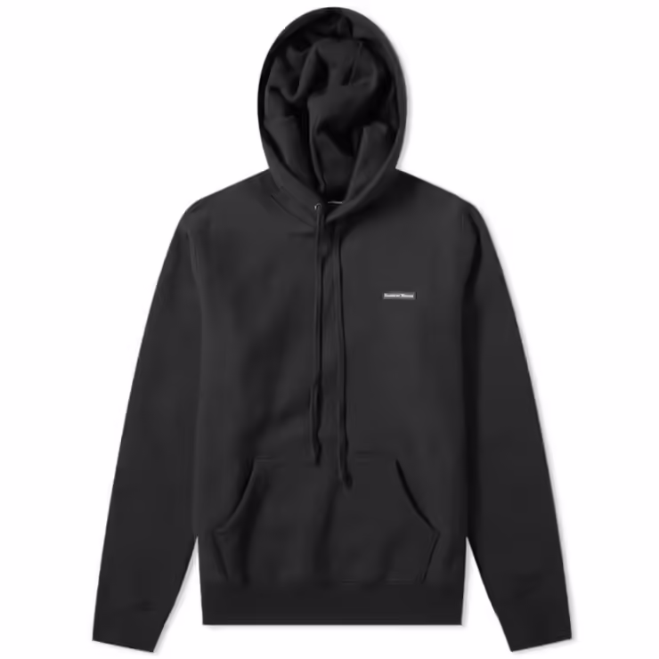 Raised By Wolves PVC Logo Hoody 'Black'