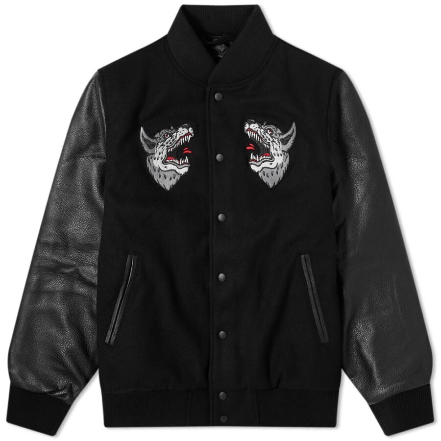 Raised By Wolves Souvenir Redux Varsity Jacket 'Black' | MRSORTED