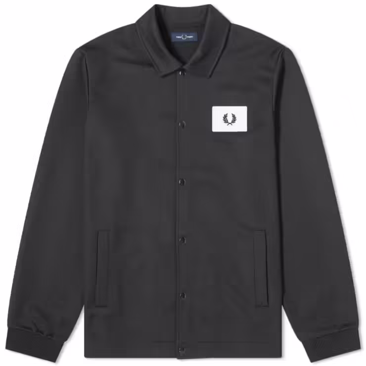 Fred Perry Acid Bright Coach Jacket in Black