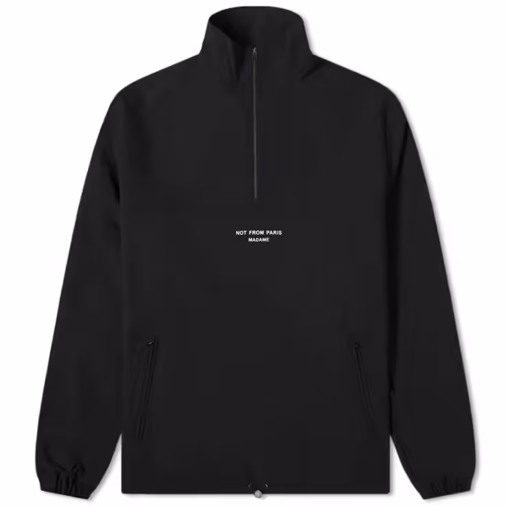 Drôle de Monsieur NFPM Half-Zip Anorak Jacket 'Black'