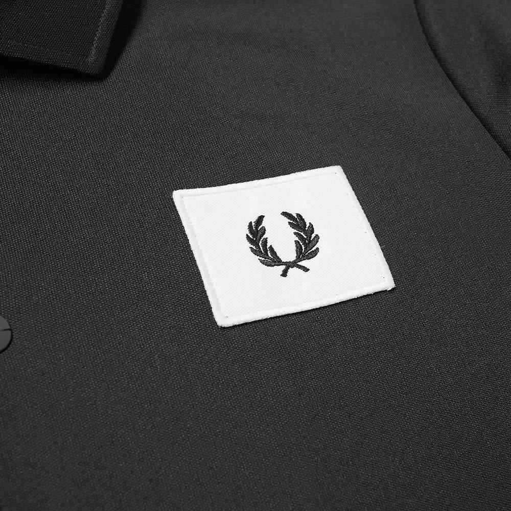 ezgif 2 df4c222e2caa Fred Perry Acid Bright Coach Jacket in Black