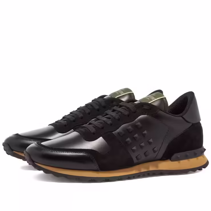 Valentino Tonal Rockrunner Sneakers 'Black'
