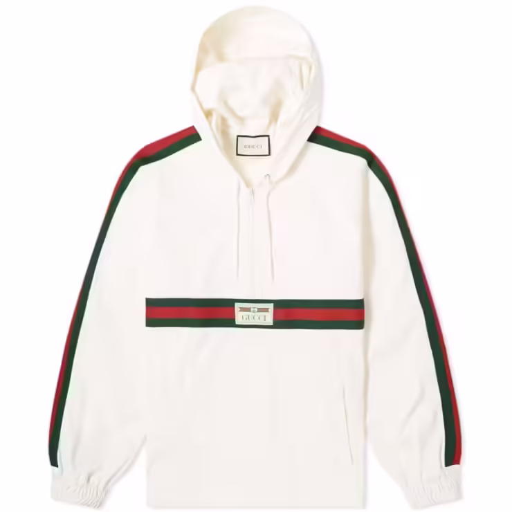 Gucci CRG Stripe & Vintage Smock Windbreaker 'White'