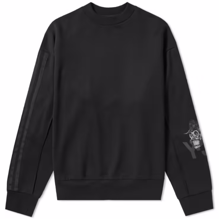 Y-3 Yohji Skull Crewneck Sweatshirt 'Black'
