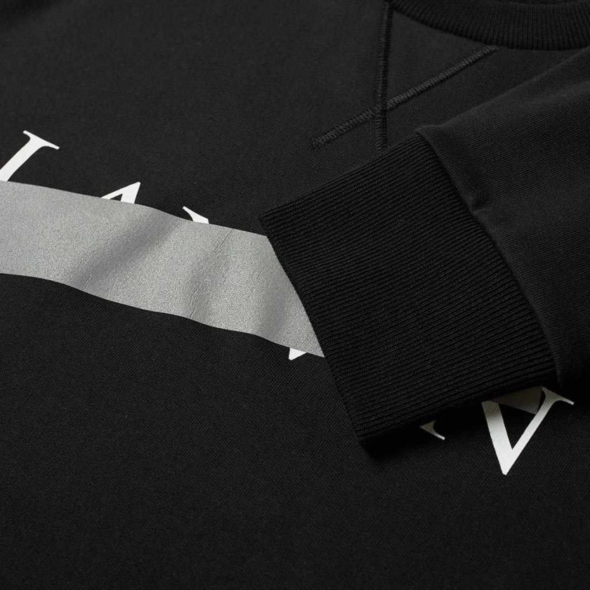 Lanvin Bar Logo Crewneck Sweatshirt 'Black' | MRSORTED