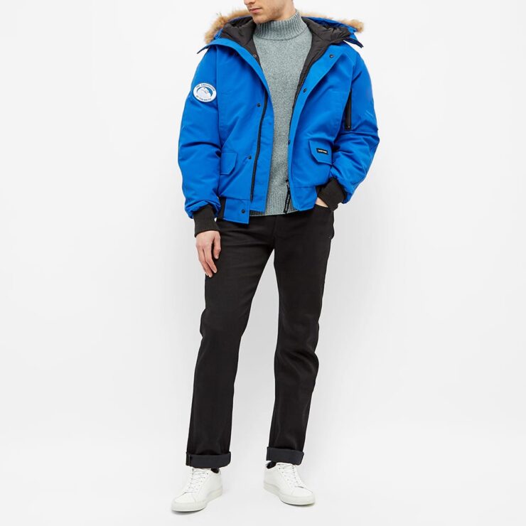 Blue canada shop goose bomber