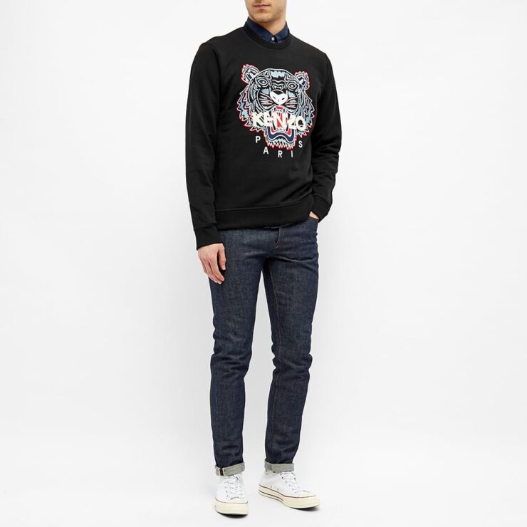 Kenzo Classic Tiger Crewneck Sweatshirt 'Black' | MRSORTED