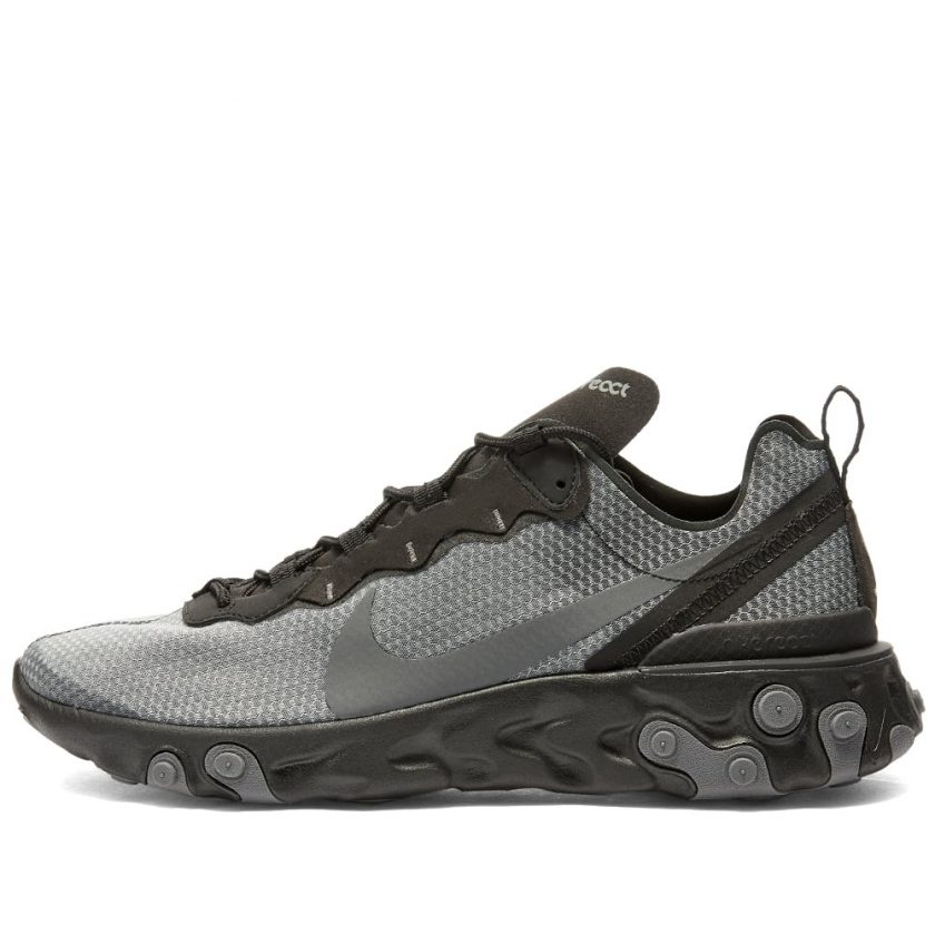 nike react element 55 grey and black