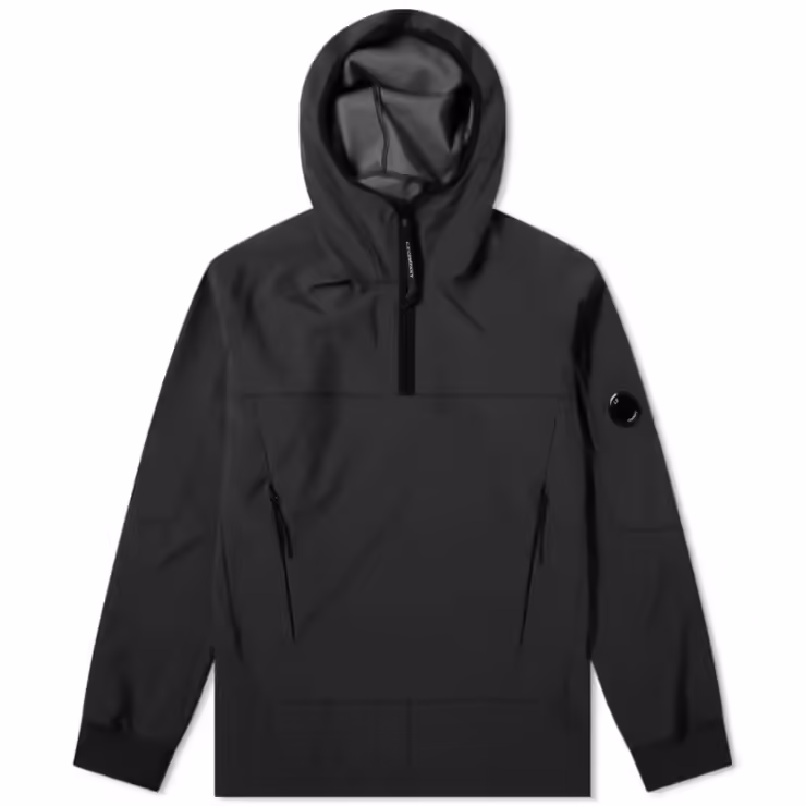 C.P. Company Shell Quarter Zip Smock 'Black'