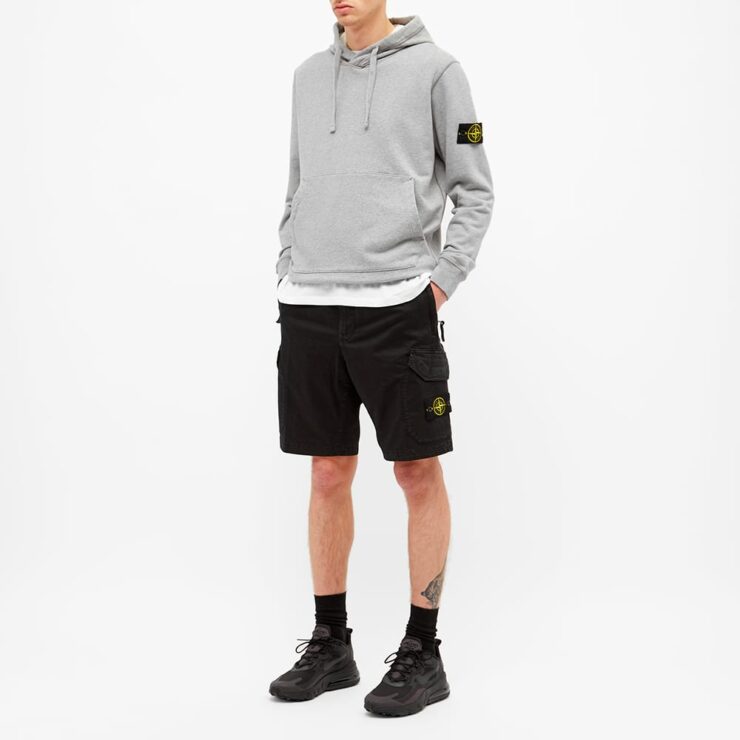 Stone Island Garment Dyed Hoody 'Grey Melange