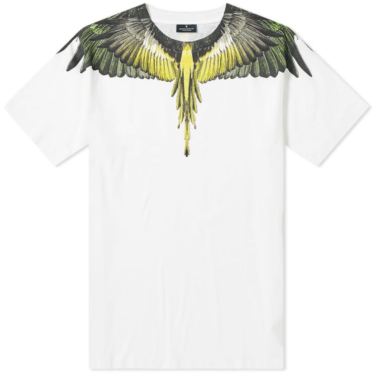 Marcelo Burlon Basic Wings T-Shirt 'Black & Yellow' | MRSORTED