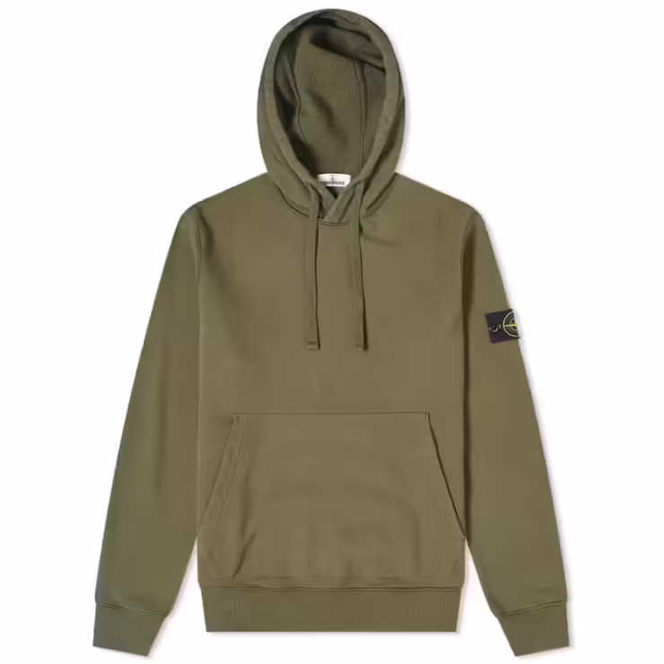 Stone Island Garment Dyed Hoody 'Dark Green'