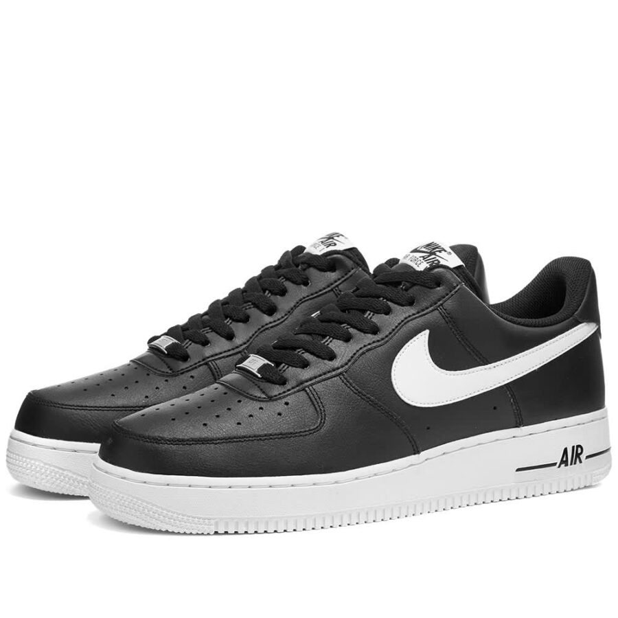 nike air force 1 black black white