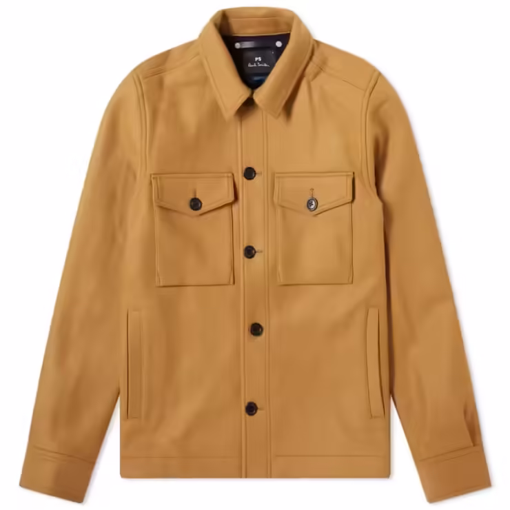 Paul Smith Wool Button Jacket 'Camel'