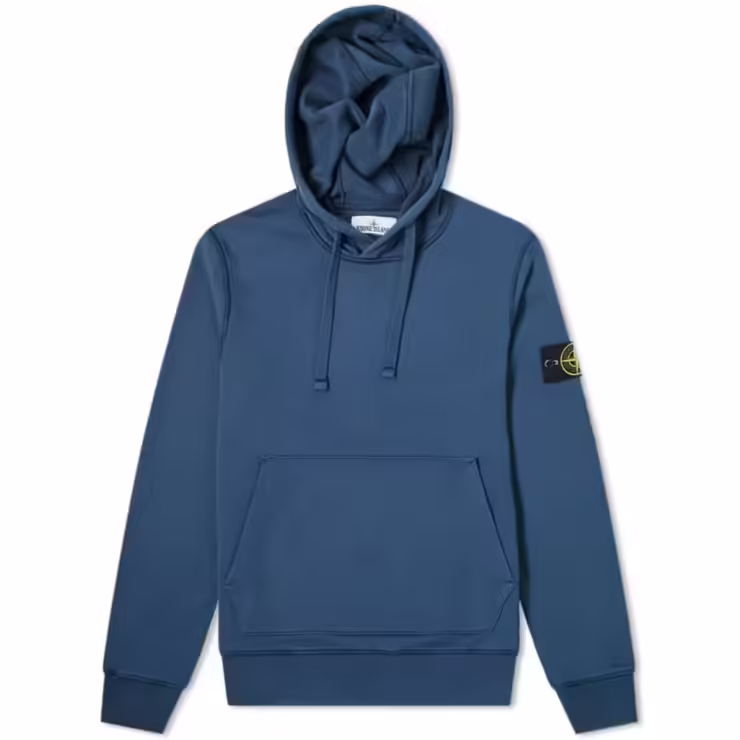 Stone Island Garment Dyed Hoody 'Blue Marine'