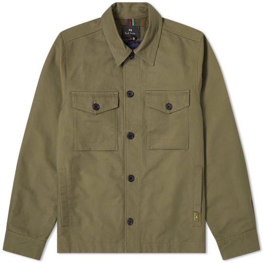 Paul Smith Military Chore Overshirt Jacket 'Khaki' | MRSORTED