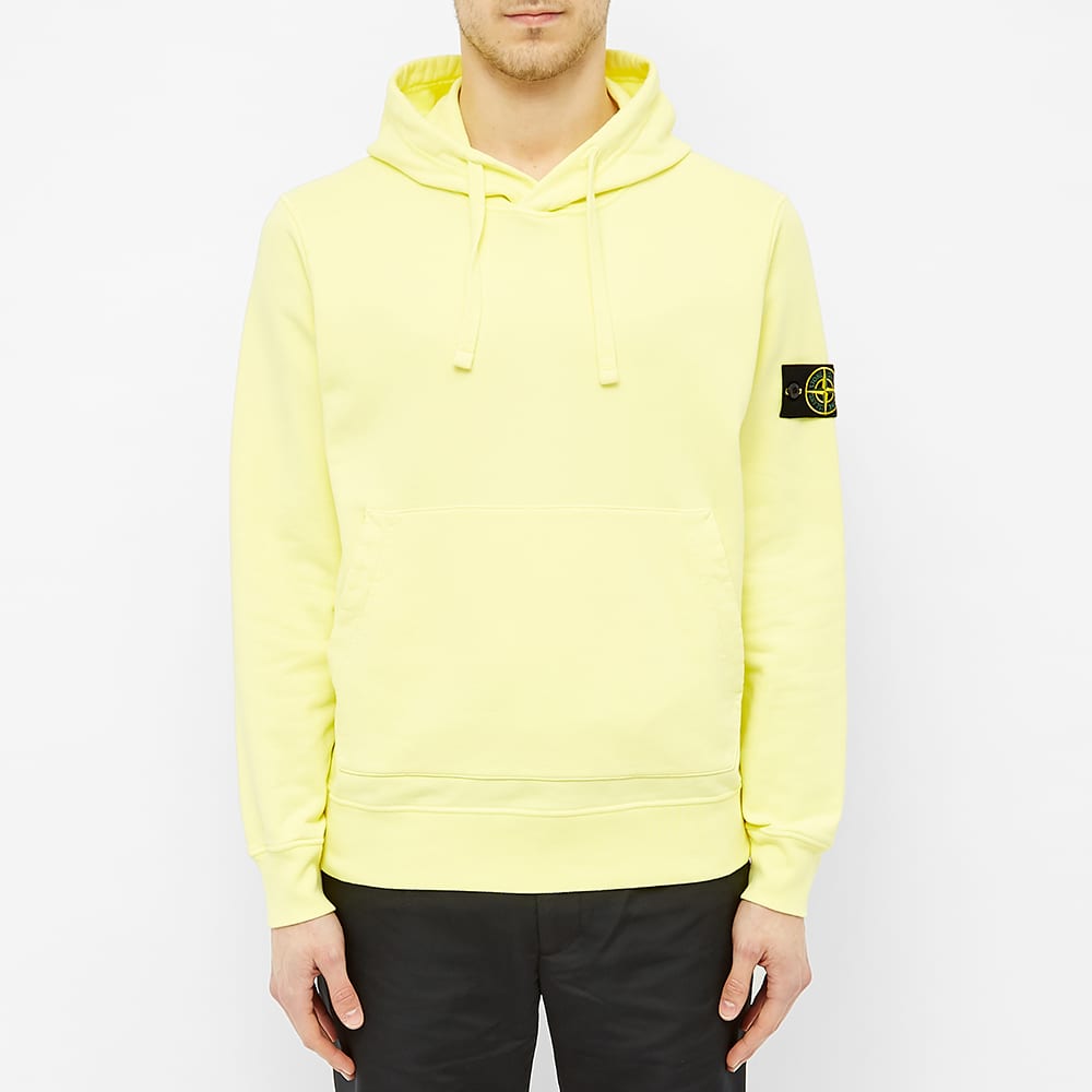 lemon stone island hoodie