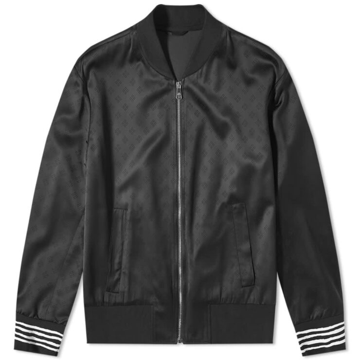 Neil Barrett Hand Drawn Stripe Bomber Jacket 'Black'