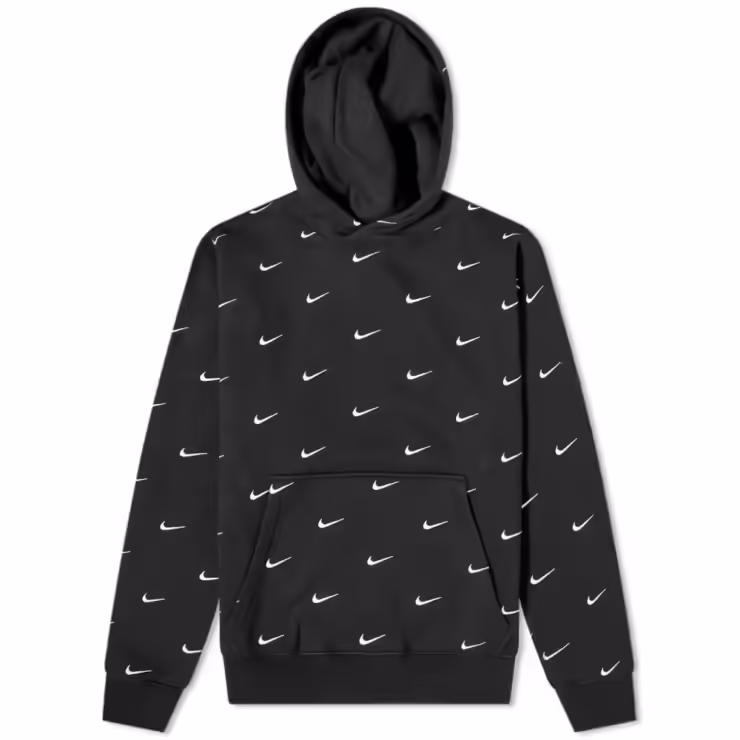 Nike NRG Embroidered Swoosh Hoodie 'Black'