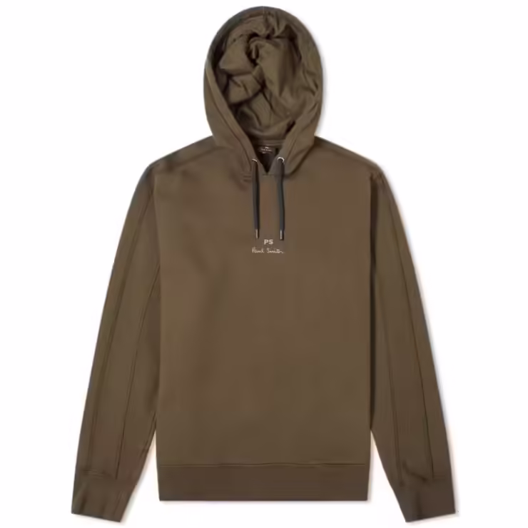 Paul Smith Damson Garment Dyed Hoody 'Khaki'
