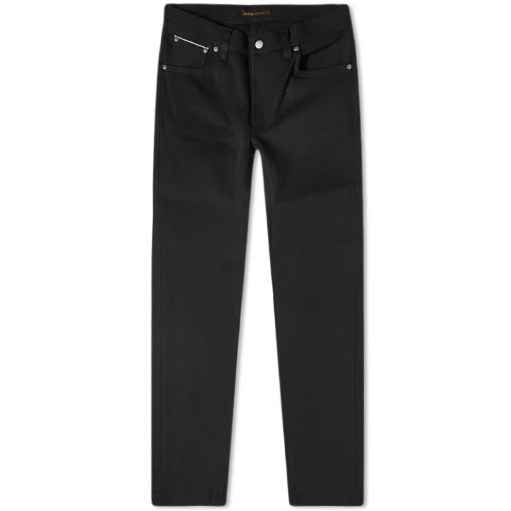 Nudie Lean Dean Jeans 'Dry Black Selvage' | MRSORTED